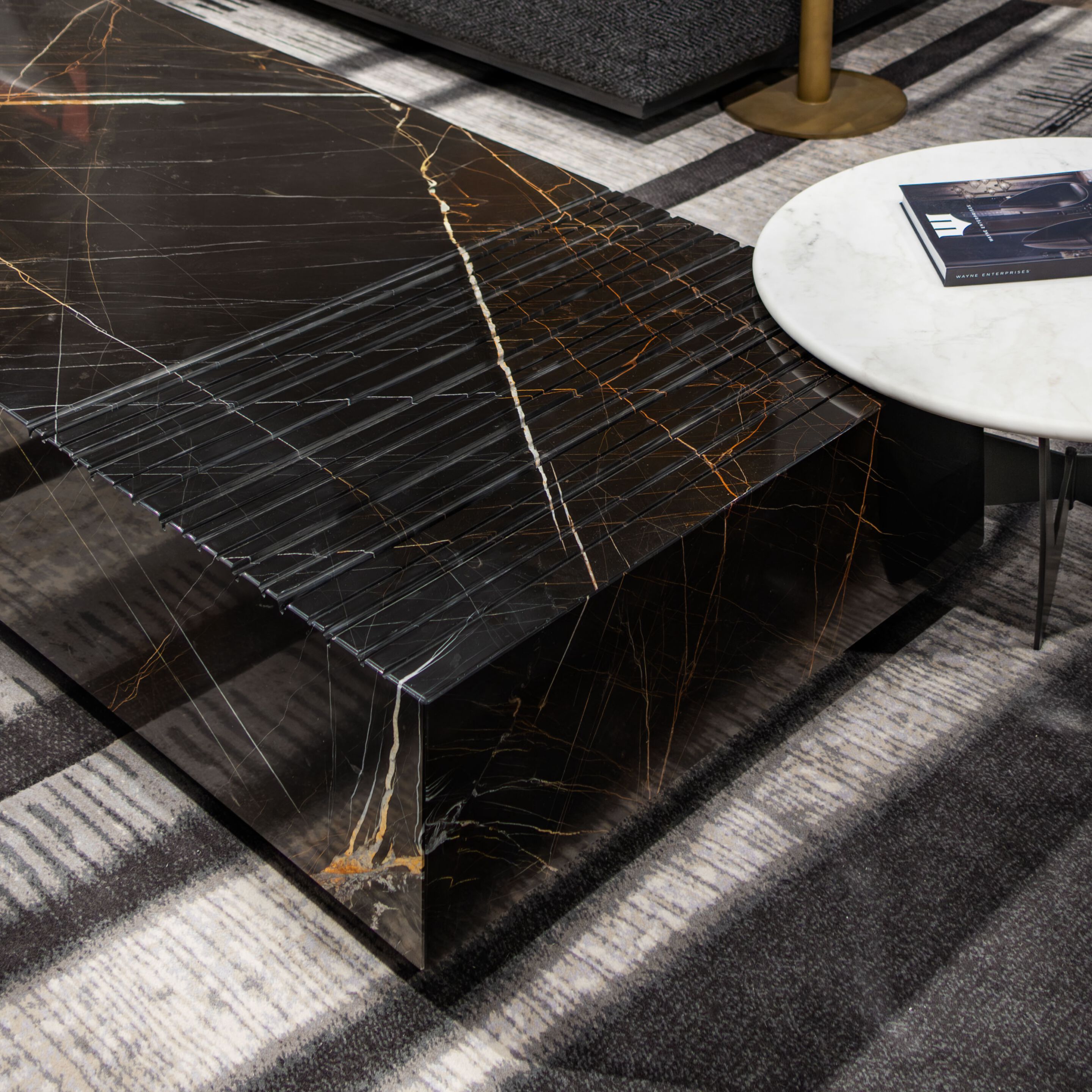 Мраморный прямоугольный низкий журнальный столик Wayne Enterprises Home Collection WE-172 ARCH-00054171 - Вид №2