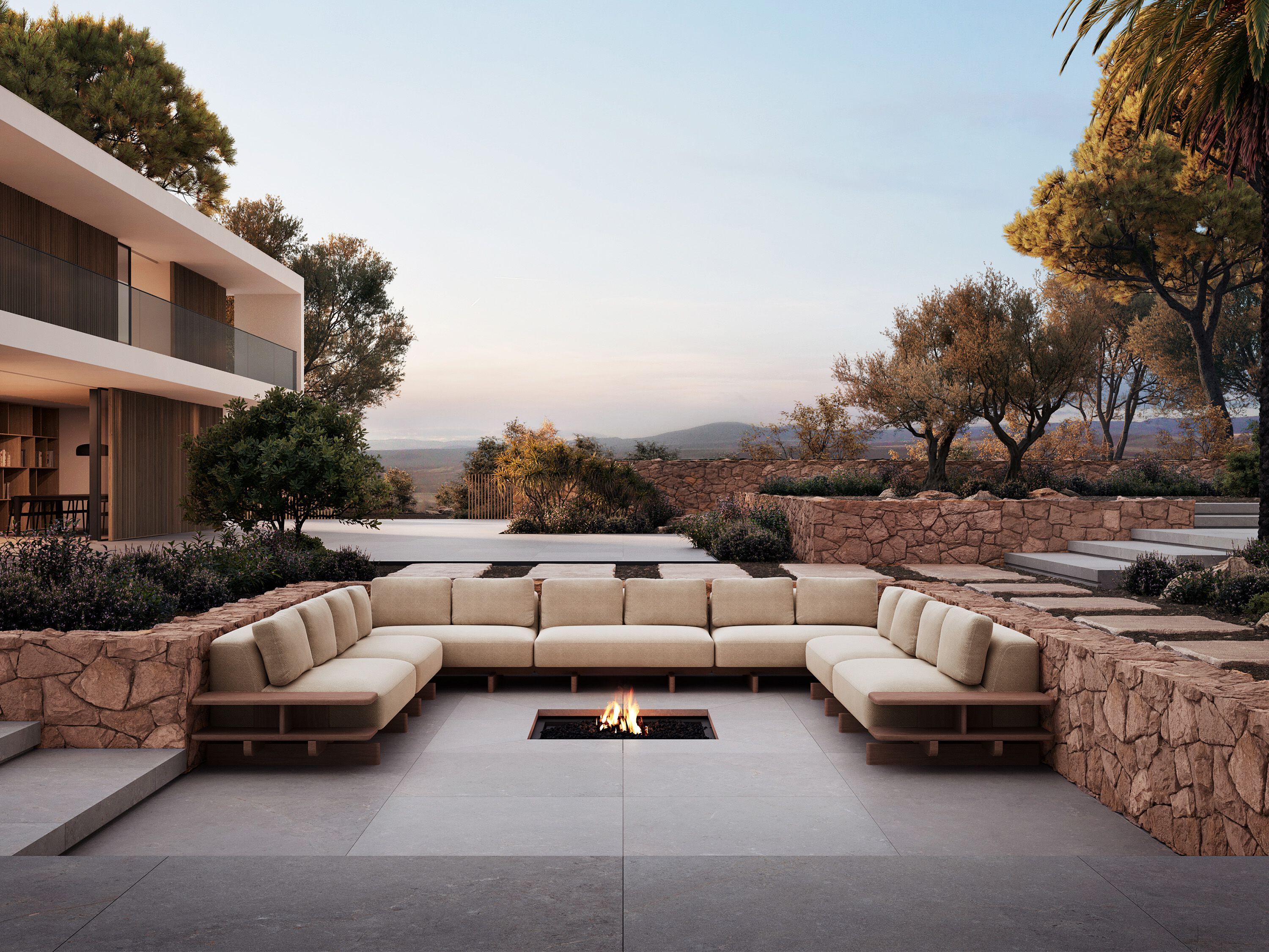 Ткань сад диван Andreu World Nilo ARCH-00048235 - Вид №3