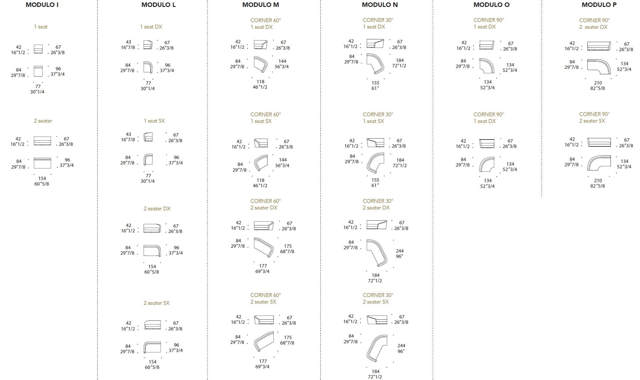 Съемный модульный угловой диван из кожи и ткани REFLEX Pininfarina home design ARCH-00144851 - Вид №7
