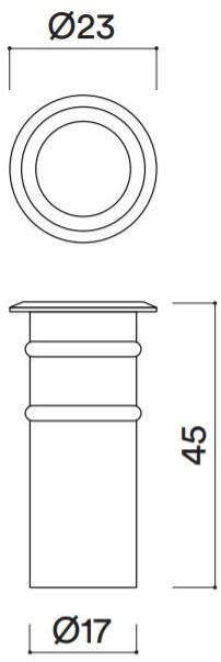 HER Светодиодный ступень из нержавеющей стали для улицы  Ex045  - Вид №3