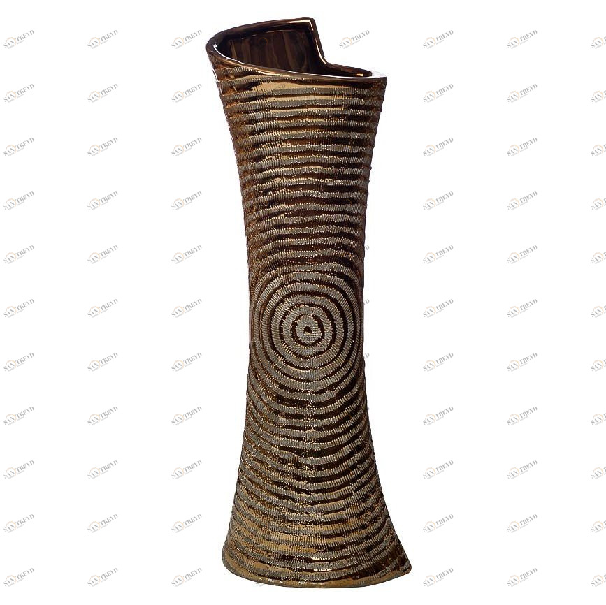 Ваза керамическая коричневая Lab 50 см GARDA DECOR - 045400 Золото 