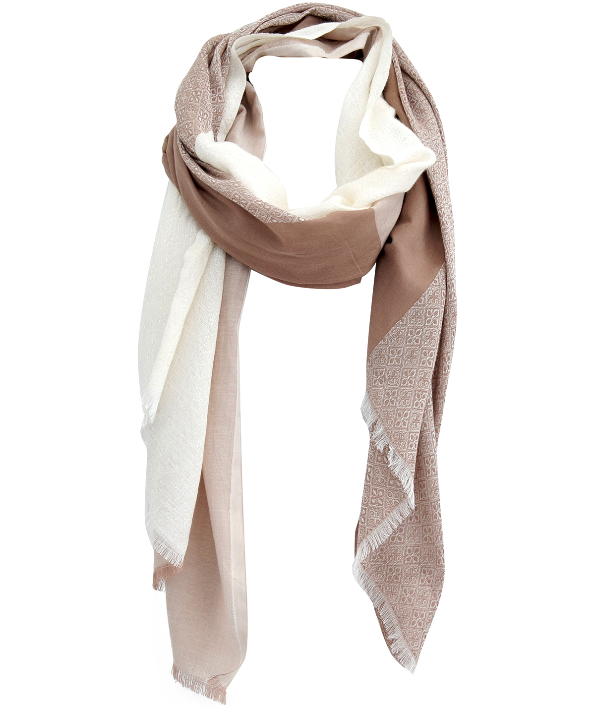 ANAE_M Шаль Anae marron, 70/190, розовый, 50% хлопок 50% модал PETRUSSE Santreyd 