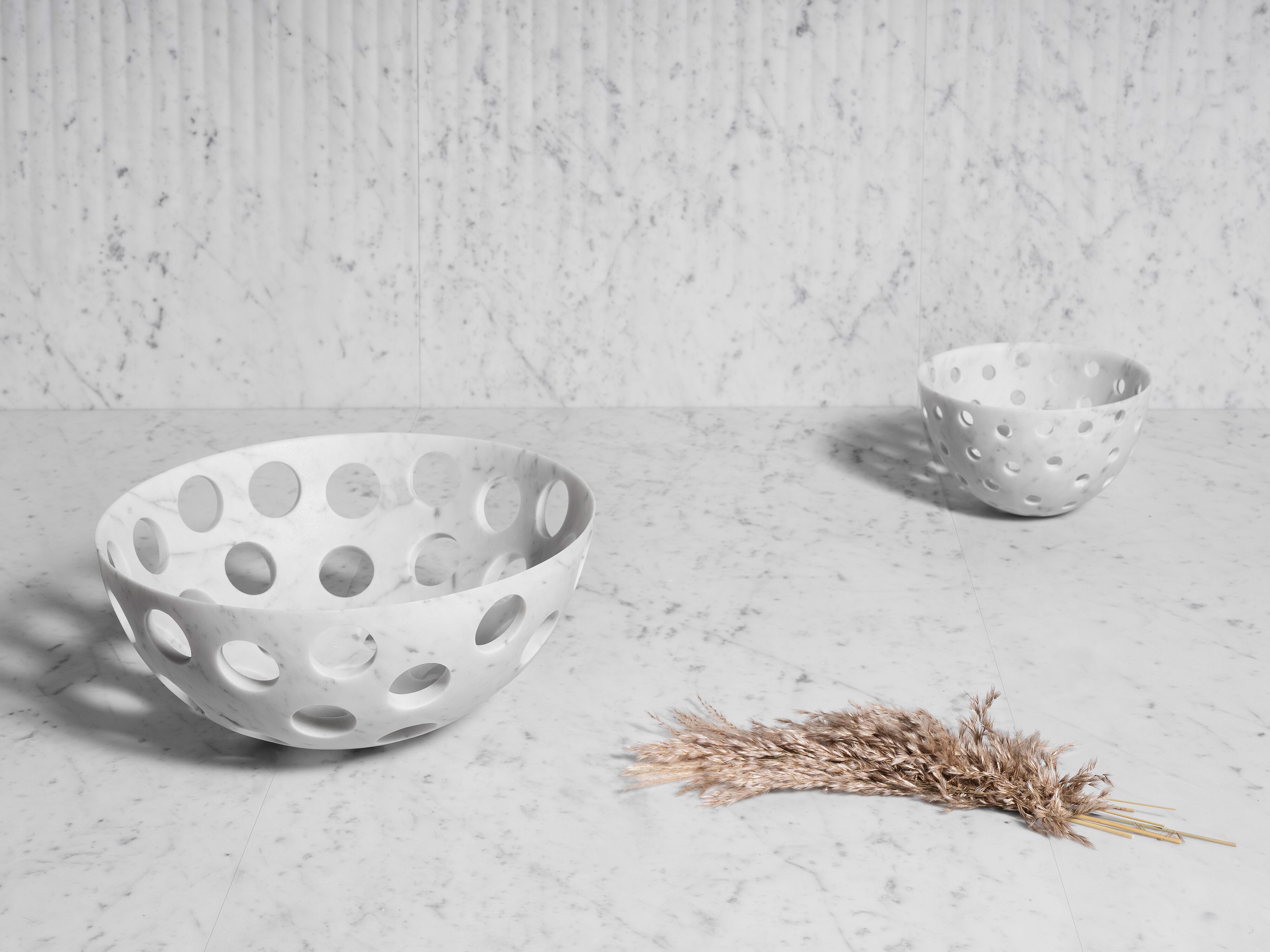 Мраморная чаша LUCE DI CARRARA Perforation ARCH-00145403 - Вид №2