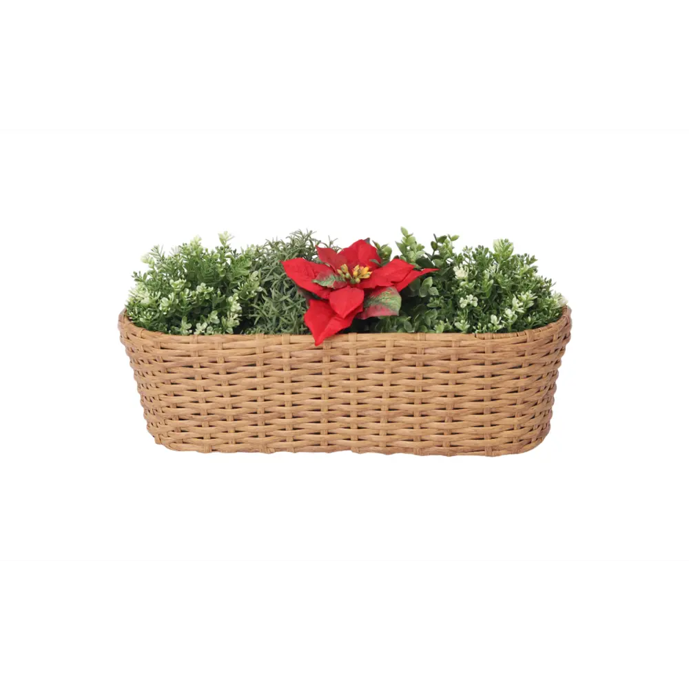 Кашпо для цветов 14x22x50 см v15 л пластик натуральный Santreyd Балконный STLM-2160917 - Вид №11