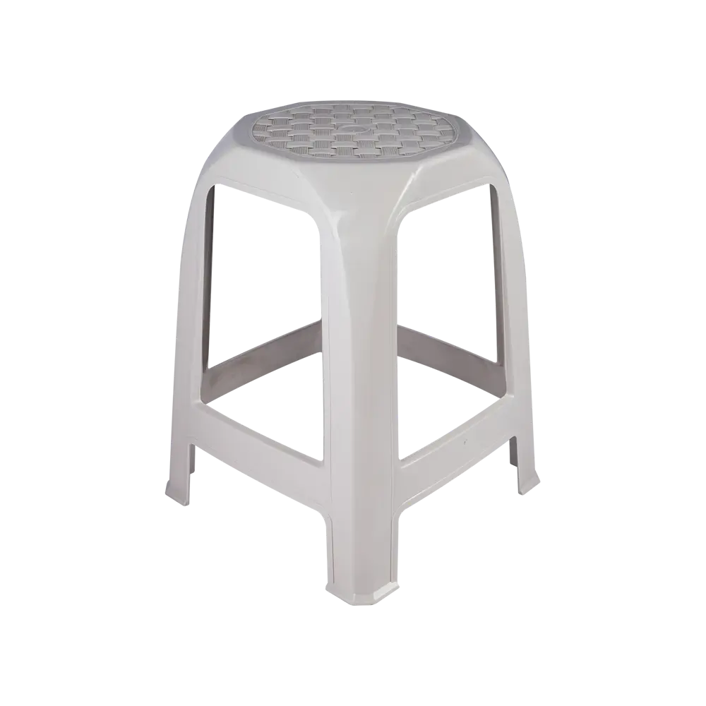 Табурет садовый 36x36x46 см пластик белый Santreyd STLM-2015500 - Вид №1