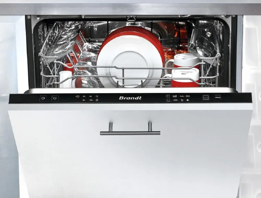91329088 Посудомоечная машина Brandt LVE134J 59.8 см 6 программ цвет белый STLM-0874965