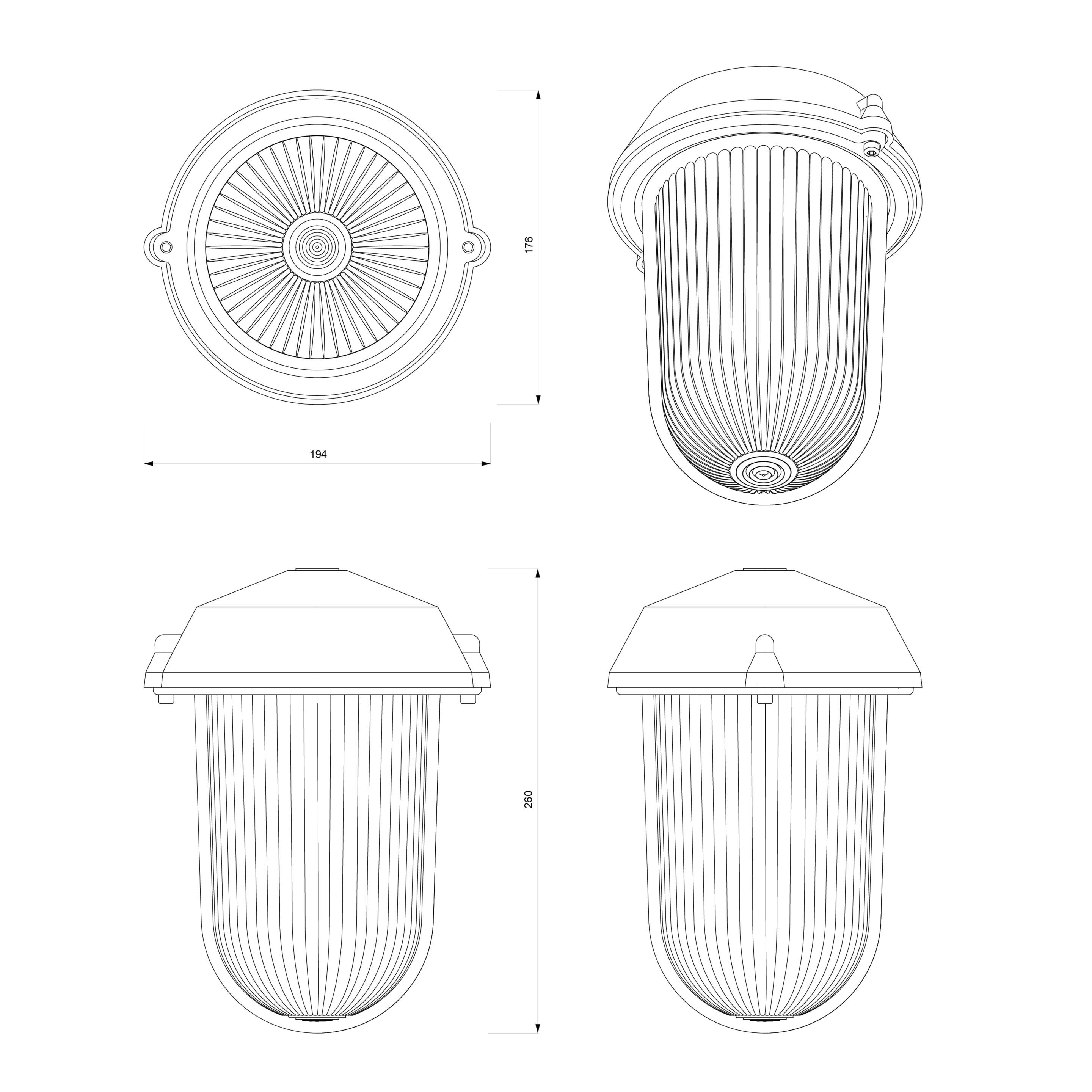 Натуральный алюминиевый подвесной светильник Genuit Silver ARCH-00112659 - Вид №12