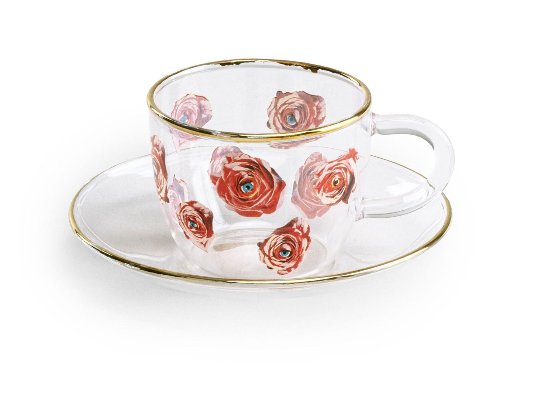 Кофейная чашка из боросиликатного стекла с блюдцем Seletti Seletti wears Toiletpaper ARCH-00129658