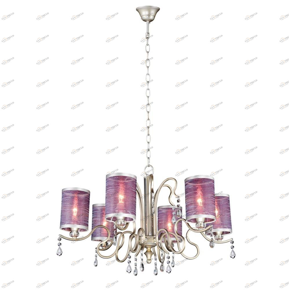 Подвесная люстра Crystal Lux Elisa SP6 CRYSTAL LUX ELISA 056897 Розовый