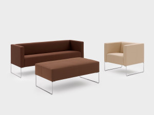 3-местный тканевый контрактный диван