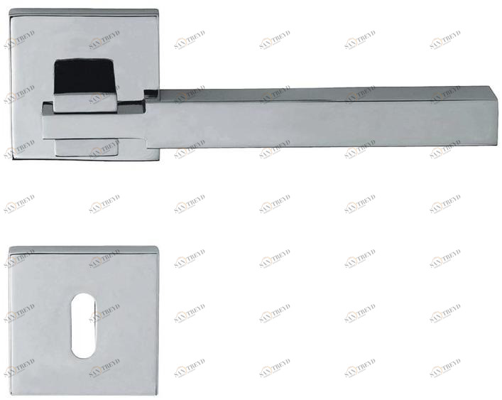 LINEA CALI' Ручка из хромированной латуни на розетке с замком Elle sun-id-1355355