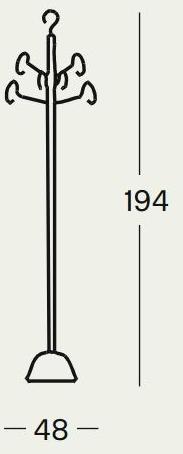 Zanotta Стальная вешалка для одежды Servi sun-id-1426444 - Вид №1