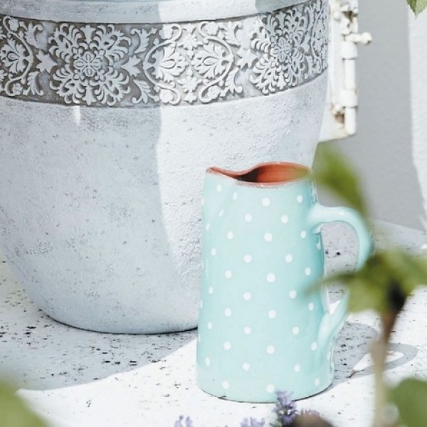 Ваза бежевая с декоративным элементом диаметр 40 см "Пуатье" LE-VILLAGE - 081678 Бежевый  - Вид №1