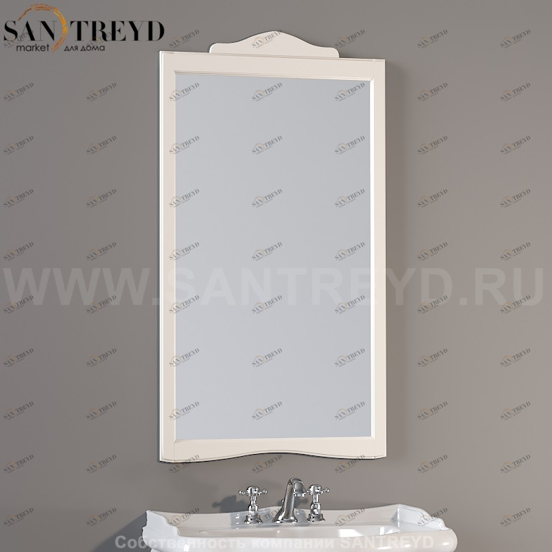 731330 Зеркало с рамой 63x116. Retro Kerasan