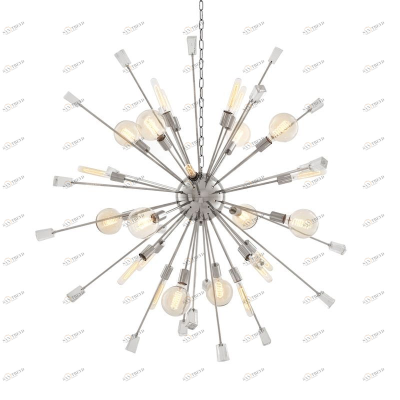 Люстра Tivoli L от Eichholtz хром 109495 EICHHOLTZ ДИЗАЙНЕРСКИЕ, EICHHOLTZ, ШАР 061489 Хром 