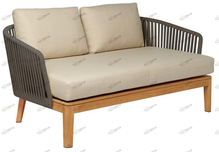 TRIBÙ 2-местный садовый диван с тканевой обивкой Mood 06208