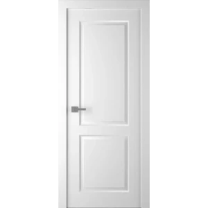 Дверь межкомнатная глухая Австралия 60x190 см эмаль цвет белый с замком