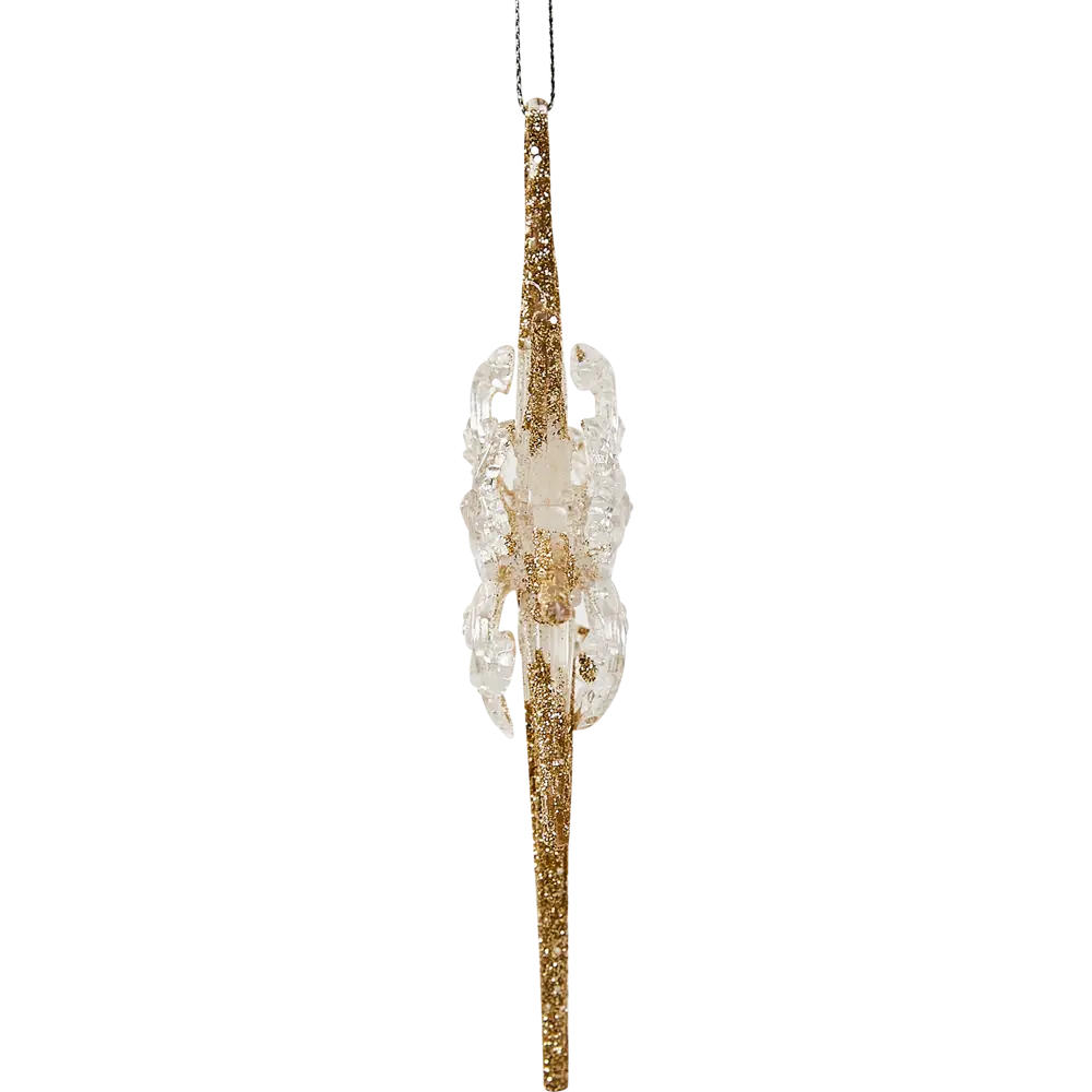 87036504 Елочная игрушка Звезда 15.5x12.5 цвет желтый STLM-1438723 Santreyd  - Вид №2