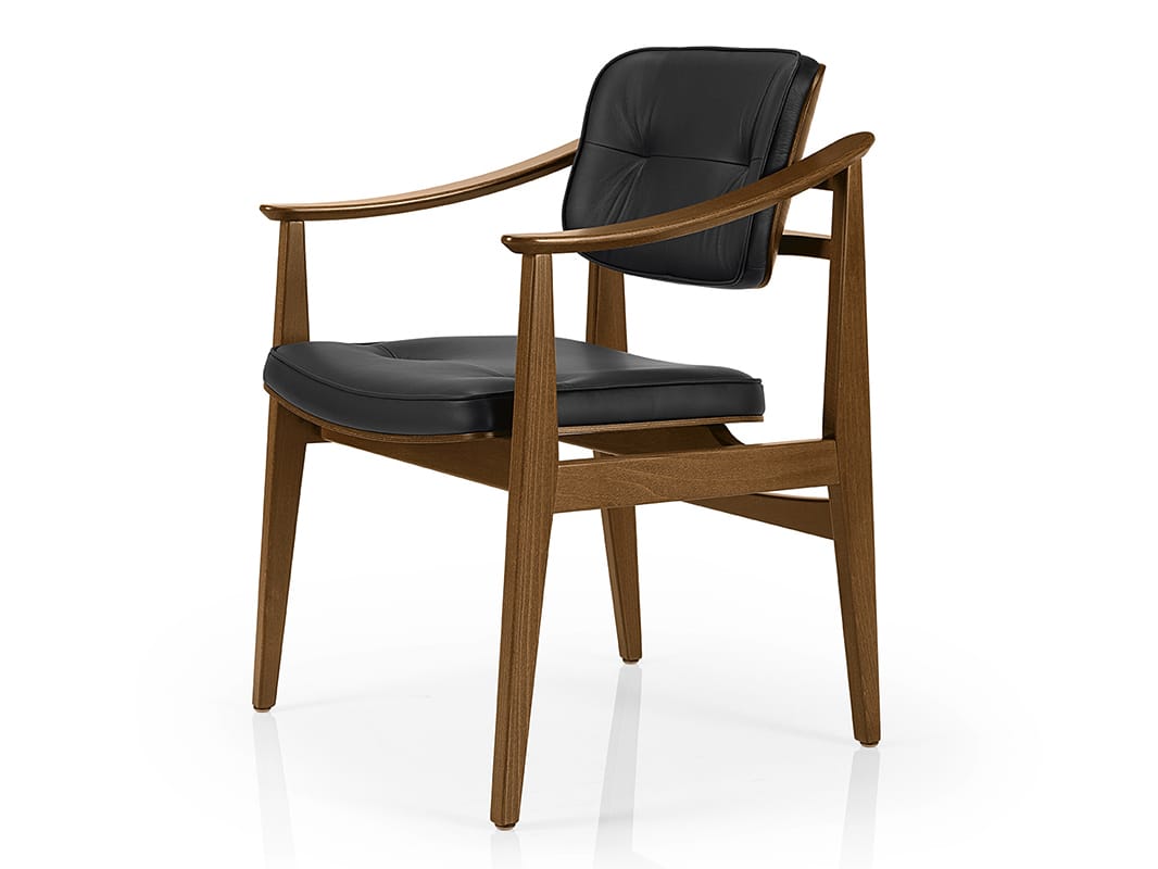 Кожаный стул с подлокотниками More Contract Shanna ARCH-00026815