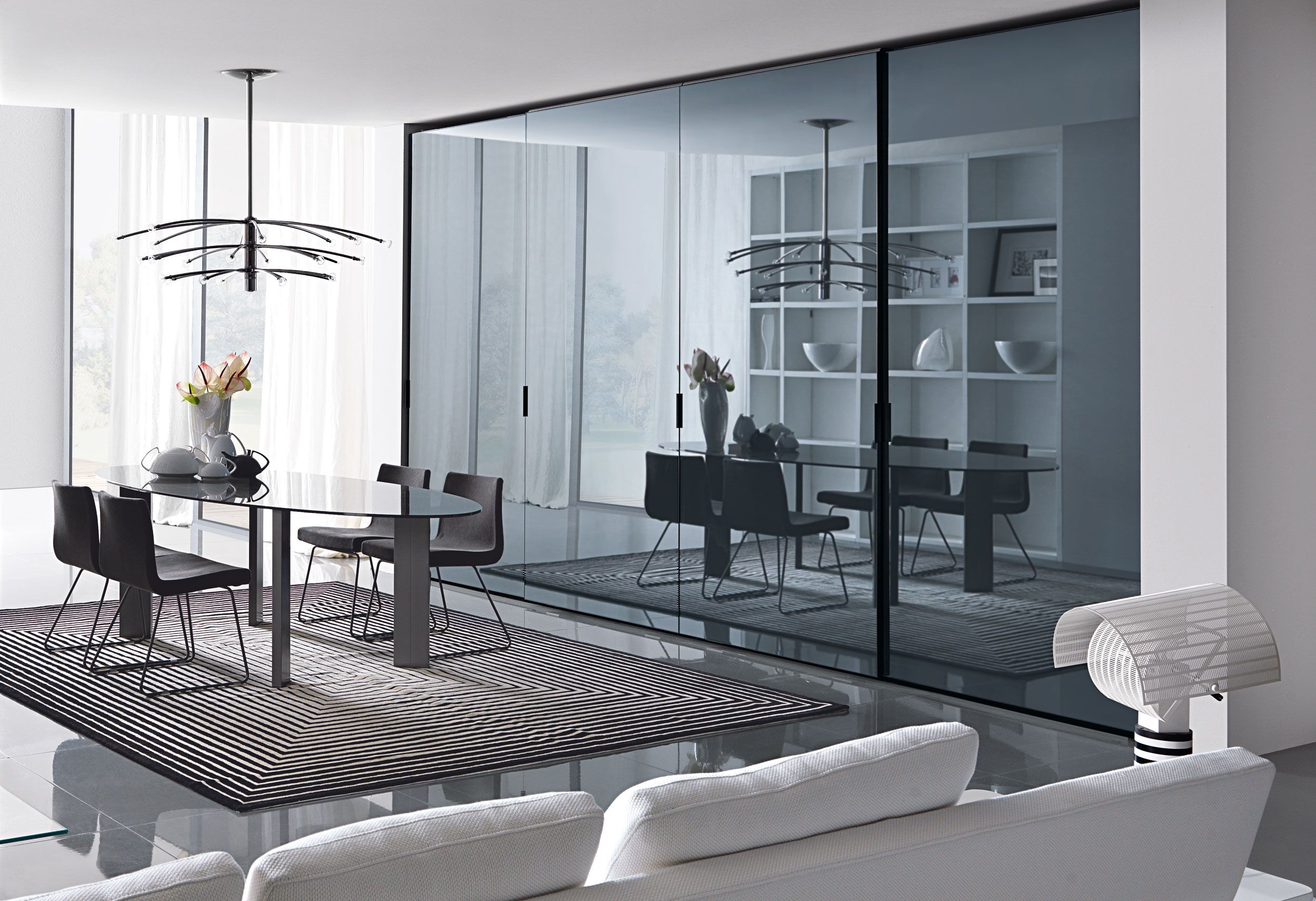 Индивидуальный зеркальный стеклянный шкаф MisuraEmme FIRST ARCH-00023188 - Вид №1