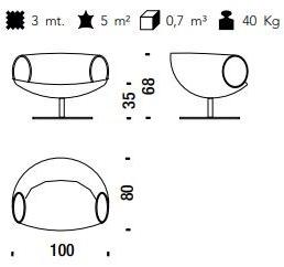 Moroso Кресло поворотное с подлокотниками sun-id-1351343 - Вид №21