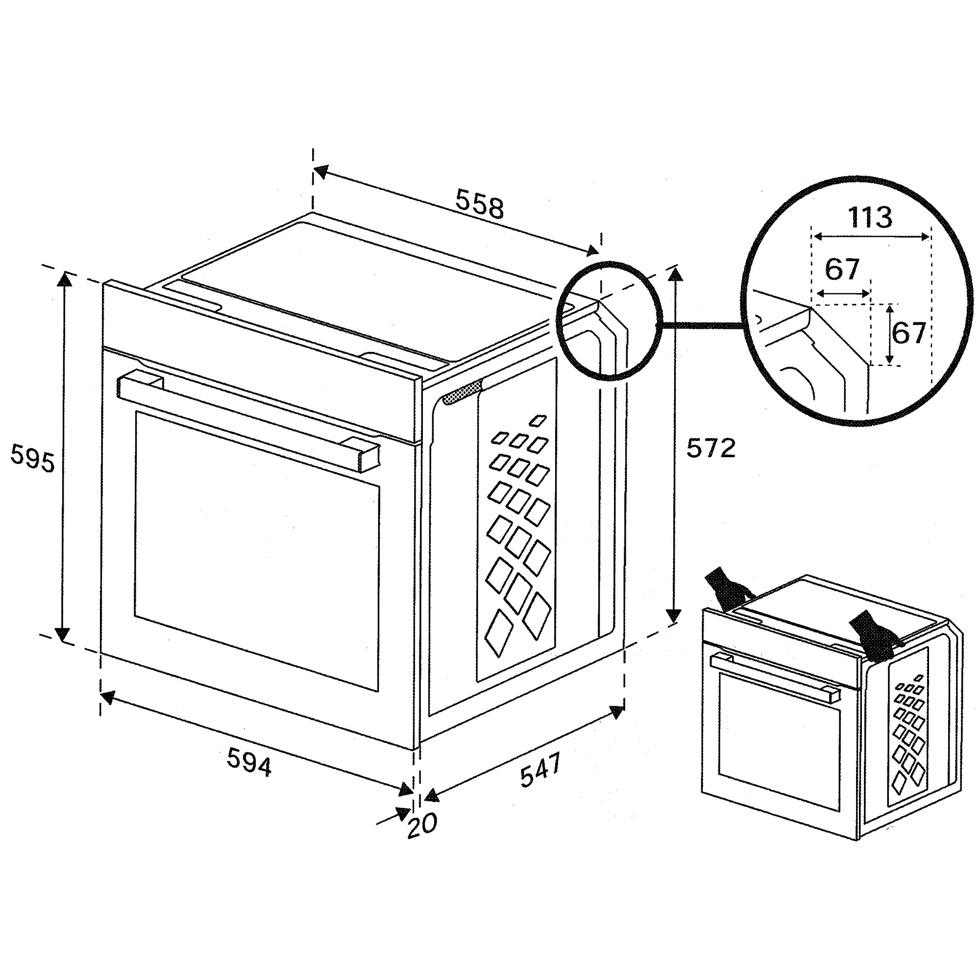9038490 Электрический духовой шкаф Hotpoint FE9 831 JSH BLG черный STDN-0033695 - Вид №11
