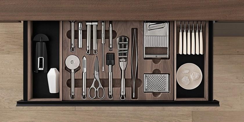 VALCUCINE Кухня из непрозрачного стекла и ящик из камня кардозо Genius loci sun-id-1479373 - Вид №6