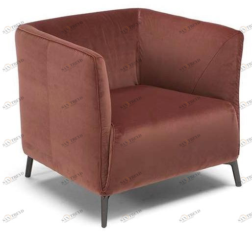 Natuzzi Клубное кресло из ткани с подлокотниками sun-id-1444562