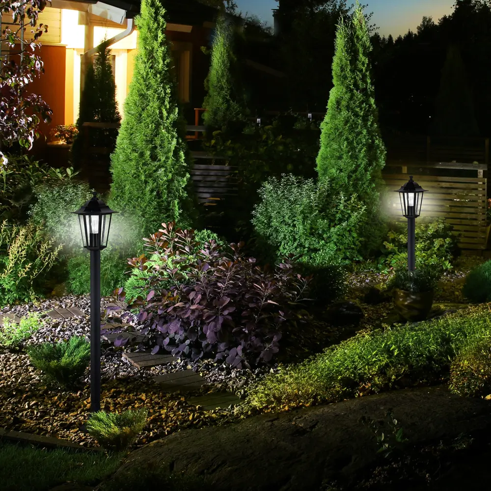 Уличный напольный светильник KREAFORTA Whillans 100 см черный 89387059 STLM-1571759 - Вид №10