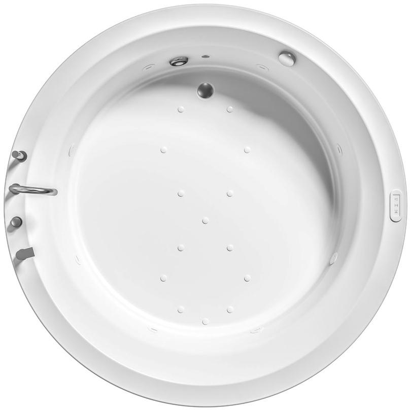 Albatros Встраиваемая 2-х местная гидромассажная ванна Ethos 01et35bn - Вид №4