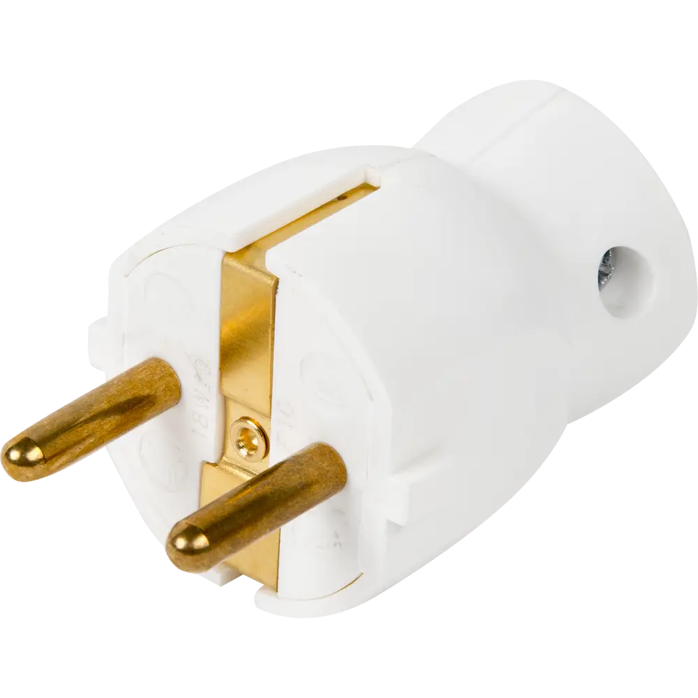 Вилка с заземлением Legrand Элиум 230 В цвет белый 13296656 STLM-2181558 