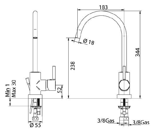 9489200000 Смеситель Bandini Stel Santreyd  - Вид №1