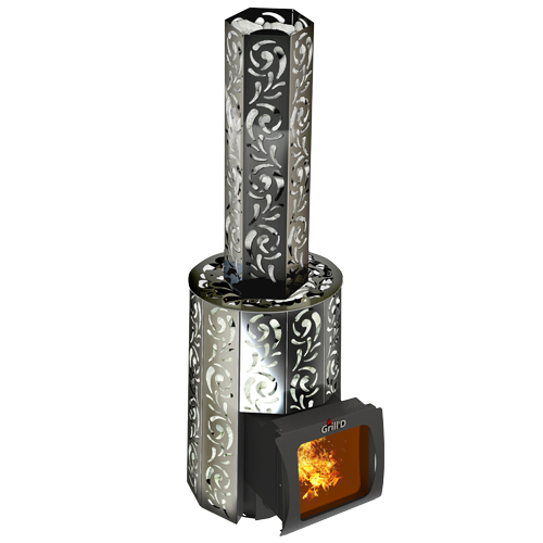 Печь для бани GRILL'D Violet Short Window Max с закрытой каменкой 6289 - Вид №1