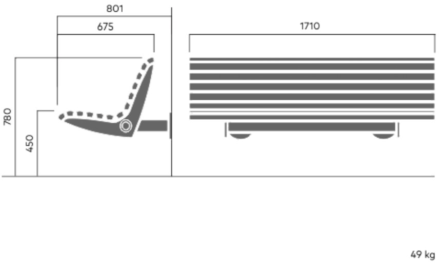 VESTRE Скамья из стали и дерева со спинкой Urban sun-id-1457898 - Вид №9