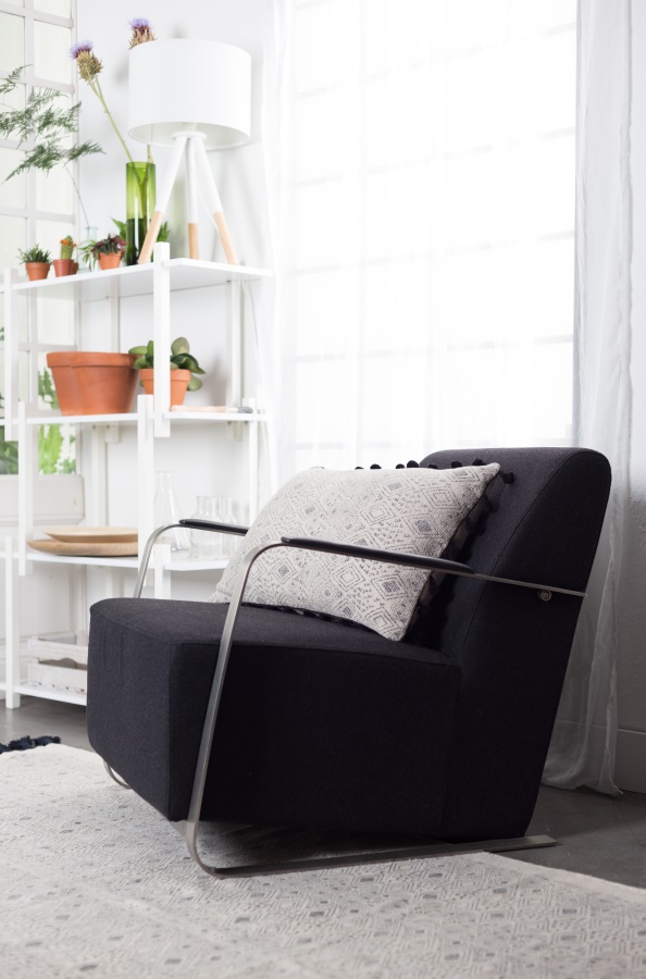 Кресло Adwin черно-белое Zuiver 3003003 - Вид №6