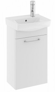 42330 Мебельный пакет IFO Spira, с дверцей, W = 375 мм, W1 = 415 мм, белый, смеситель слева