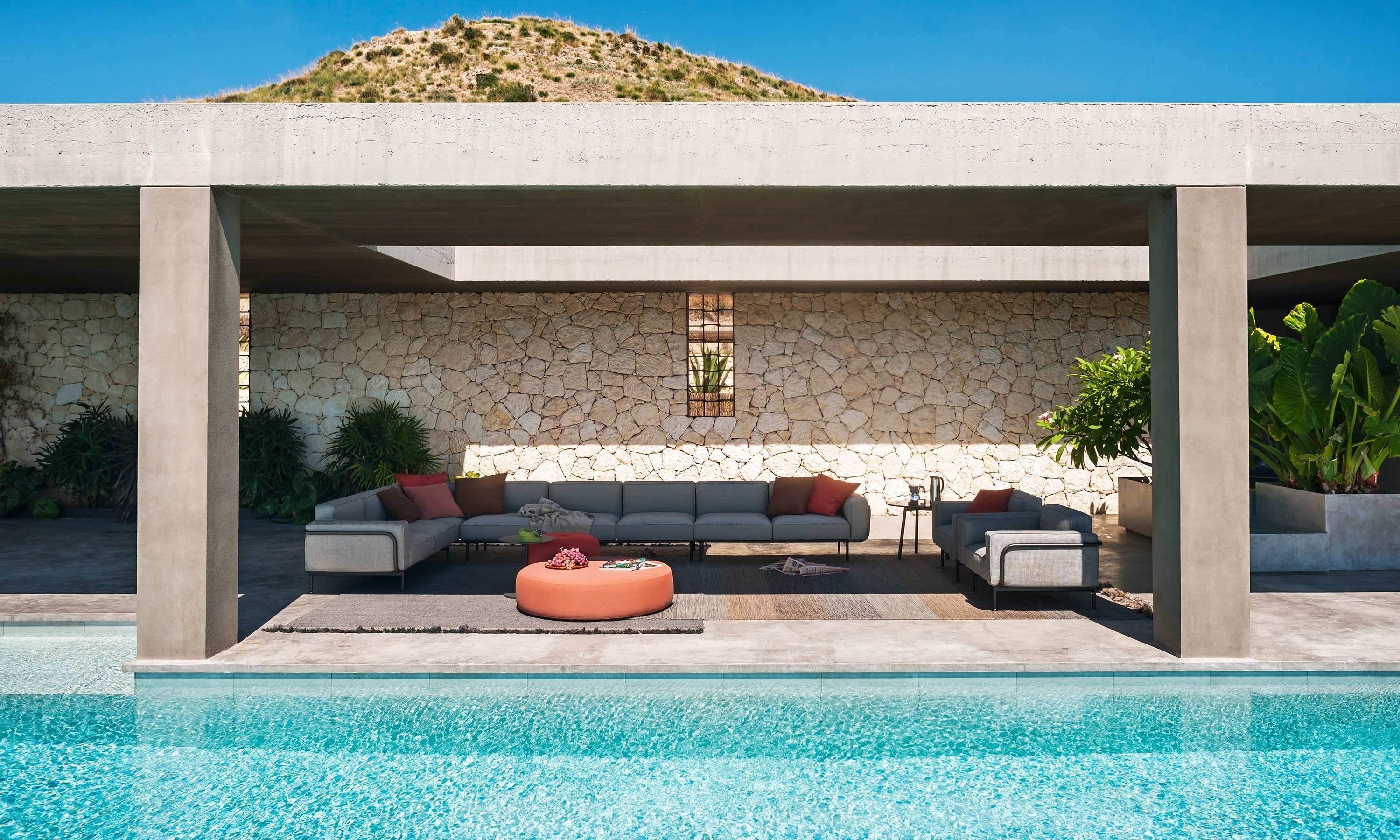 3-местный тканевый садовый диван RODA Extendo ARCH-00148131 - Вид №9