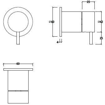 Water Evolution 3-ходовой переключатель из хромированной латуни Flow sun-id-1510312 - Вид №5