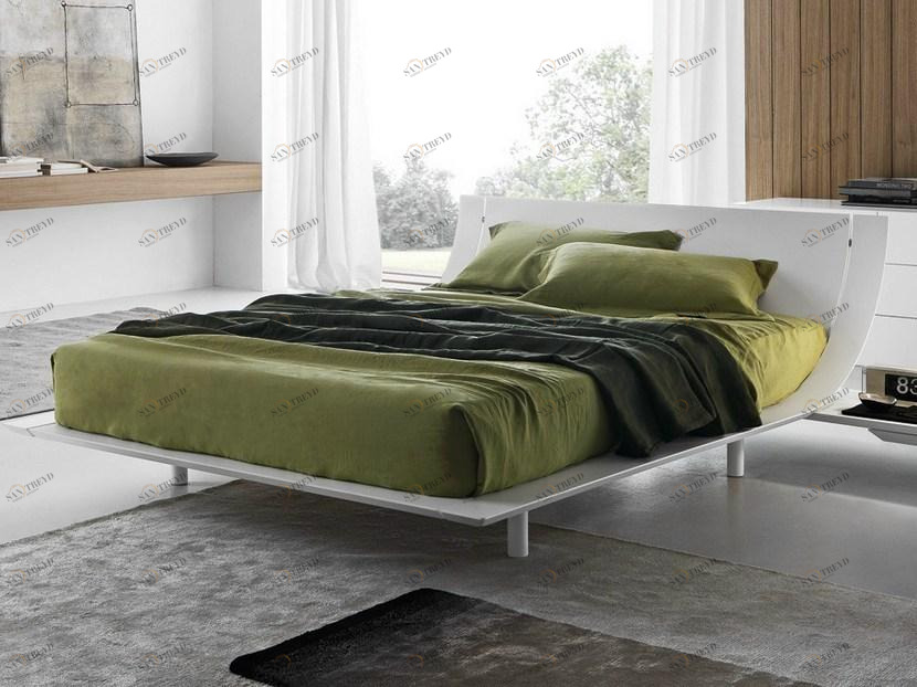 Presotto Лакированная двуспальная кровать Aqua | letto sun-id-1414183