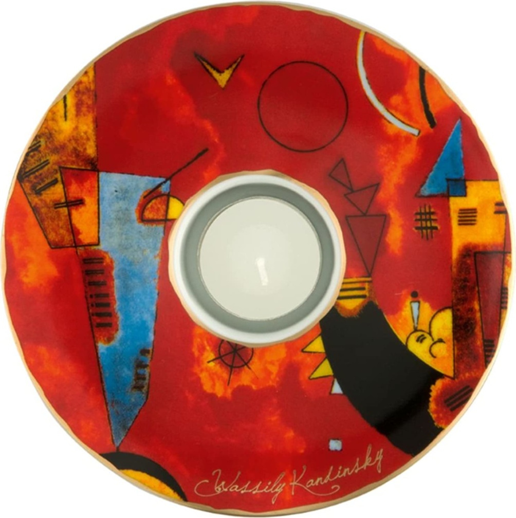 10570155 Goebel Подсвечник 15см "За и против" Василий Кандинский Фарфор 