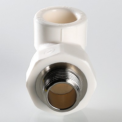 VTp.753.0.02504 Фитинг полипропиленовый – угольник с переходом на наружную резьбу Valtec 25 мм х 1/2"  - Вид №2