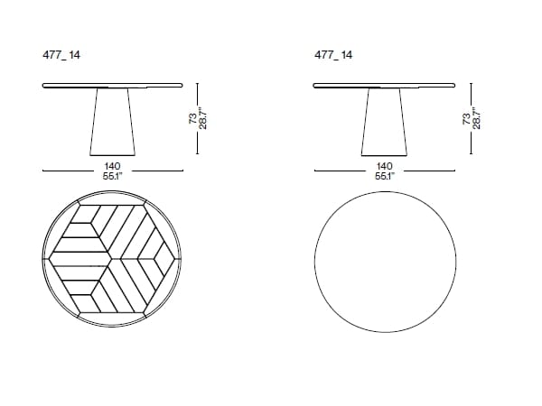 Круглый садовый стол CASSINA Dine Out ARCH-00058088 - Вид №6