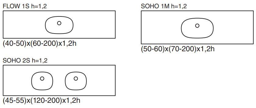 Подвесная раковина настенная овальная Hidrobox Flow белая sun-id-1496849 - Вид №2