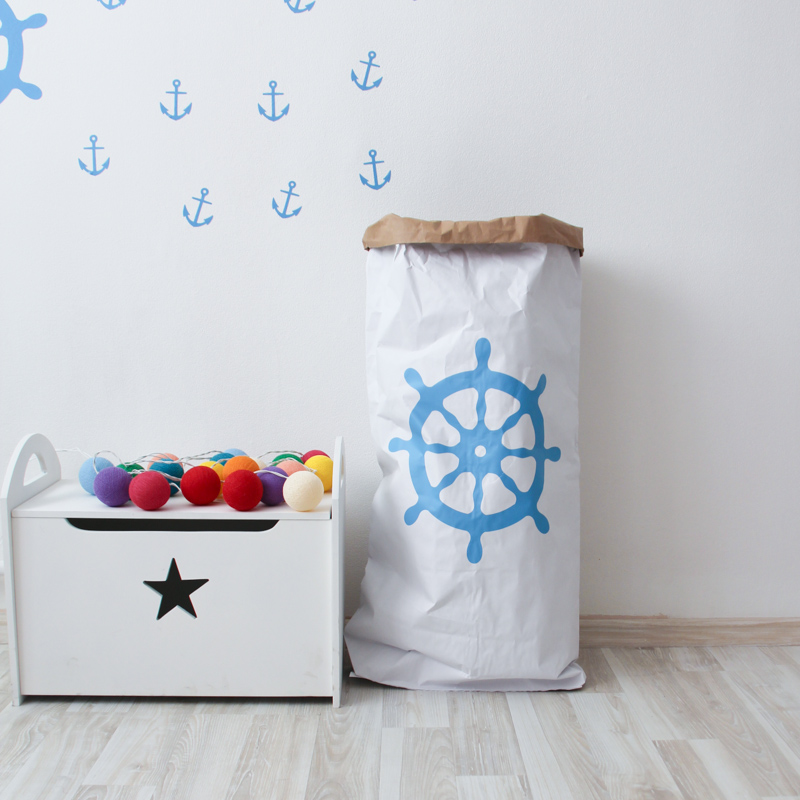 Эко-мешок для игрушек Wheel из крафт бумаги VAMVIGVAM  282003 Белый;бежевый Santreyd  - Вид №1