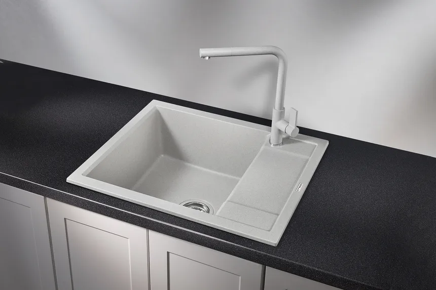 6002, БАЗАЛЬТ, кухонная мойка, кварц GRANULA 6002-ST132