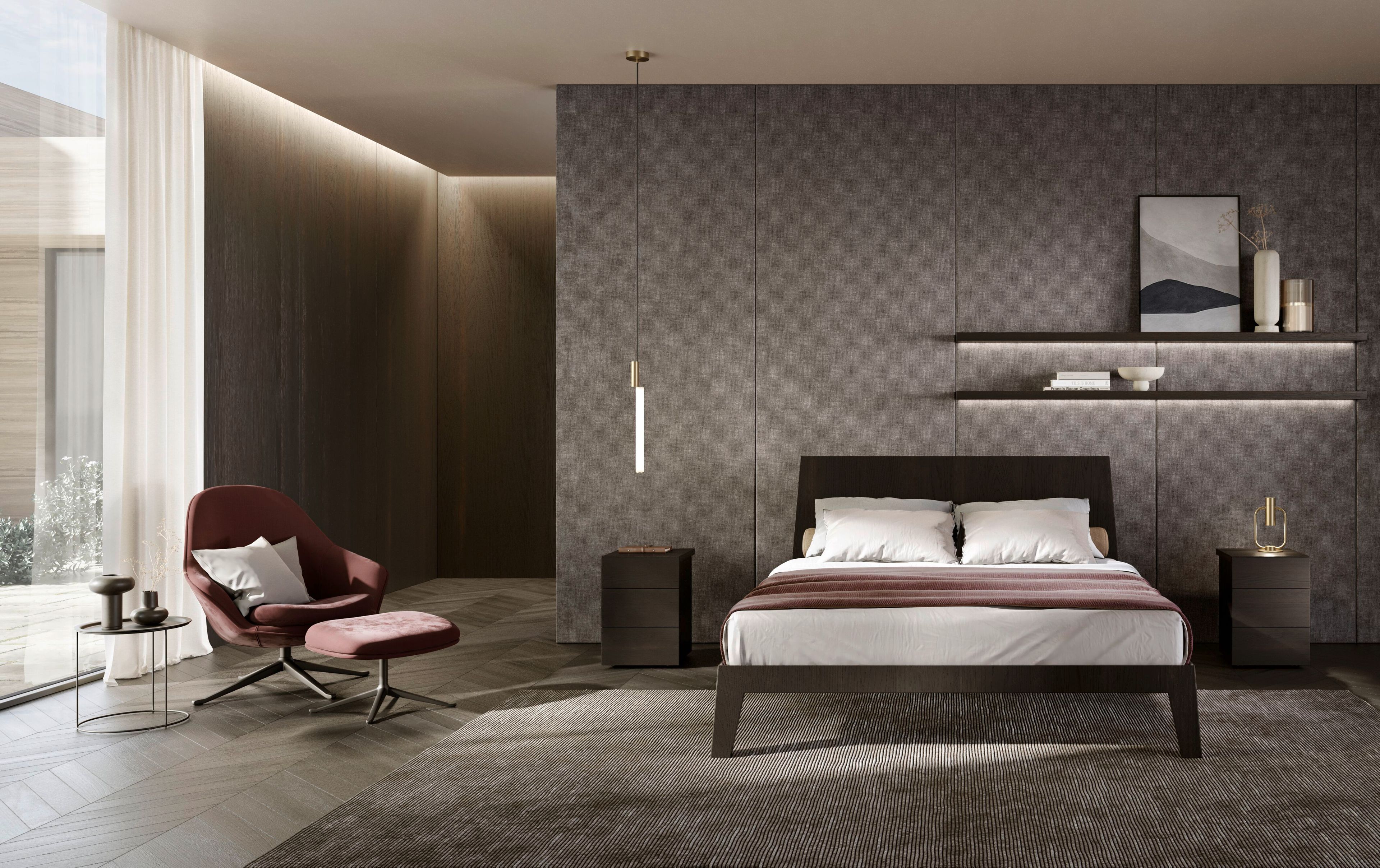 Деревянная двуспальная кровать Olivieri Леонардо ARCH-00076040 - Вид №1