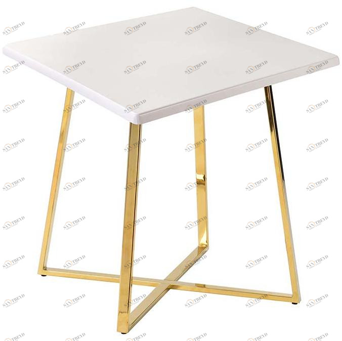 30548 Стол Haku Gold 80x80 белый R-HOME 980404 + 1705051pure_white