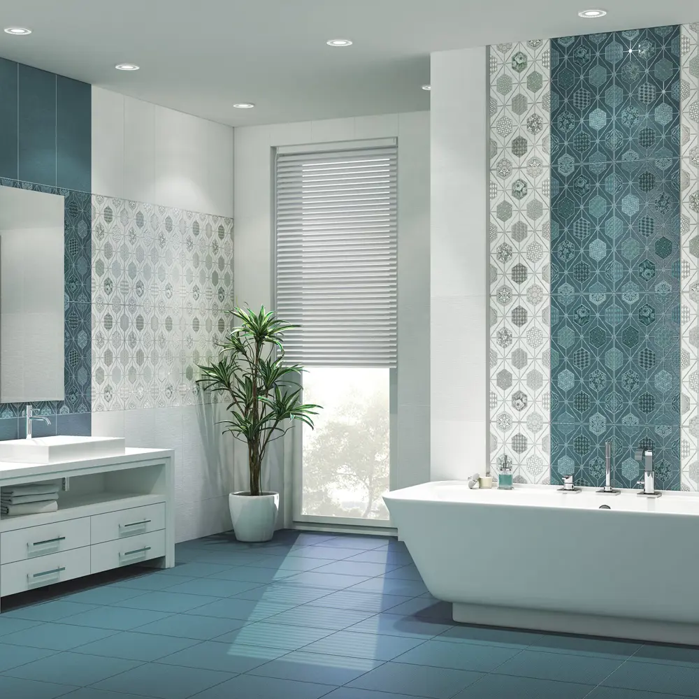 Декор настенный Azori Devore Лайт Geometria 31.5x63 см матовый цвет белый геометрия 82604093 STLM-2163915 - Вид №4