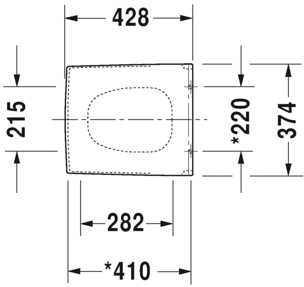 0067690000 Крышка сиденье для унитаза Duravit Vero - Вид №1