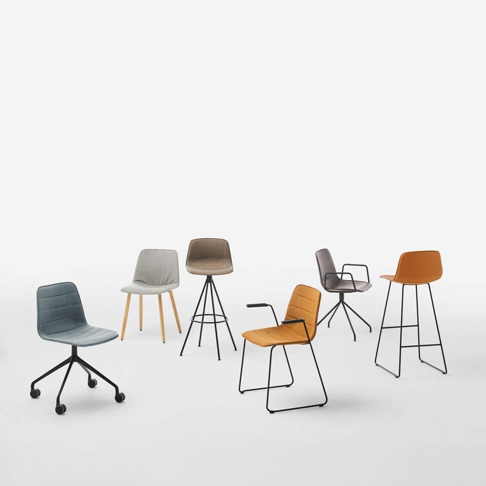 Тканевый операционный офисный стул с колесами на насесте INCLASS Варя Тапиз ARCH-00052700